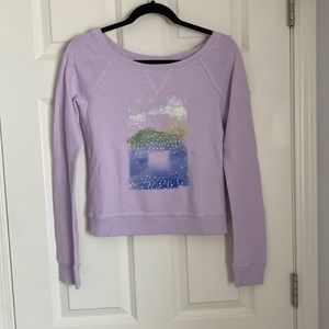 Purple Abercrombie and Fitch Sweatshirt